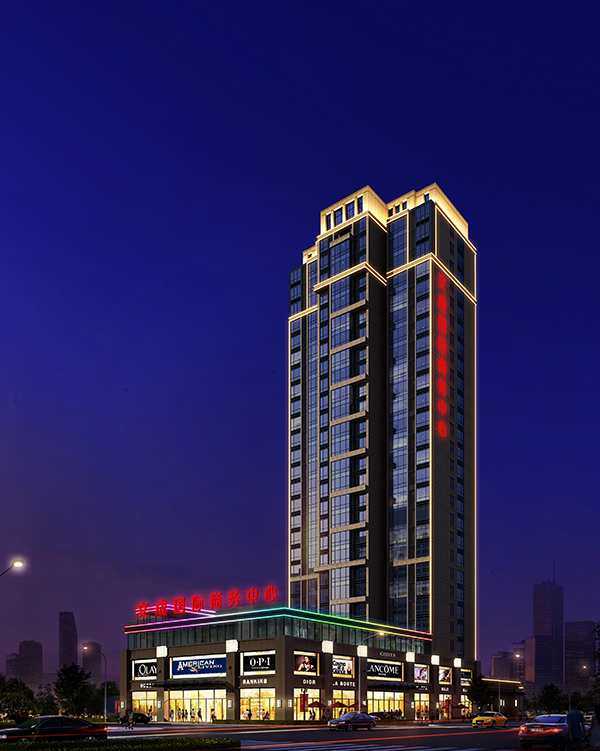 文成國際商務(wù)樓體亮化
